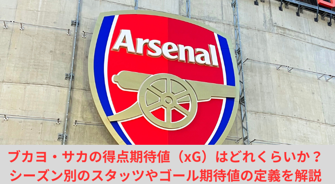 ブカヨ・サカの得点期待値（xG）はどれくらいか？シーズン別のスタッツやゴール期待値の定義を解説
